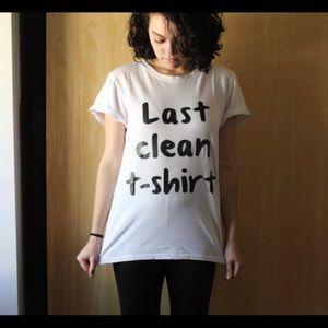 Local Heroes “Last Clean T-shirt” Graphic shirt (as seen on Cara Delevigne)